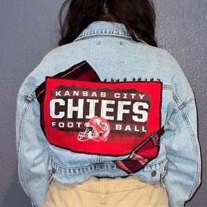 Kansas city Chiefs denim jacket